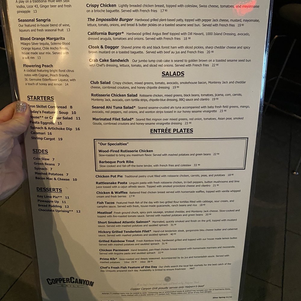 Copper Canyon Grill- Silver Spring - American Near Me - Silver Spring, Maryland Copper Canyon Grill- Silver Spring - American Near Me - Silver Spring, Maryland