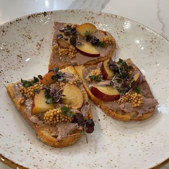 Lone Pine - Chicken Pâté masterpiece, with plum, pickled mustard seed - Steakhouses Near Me - Carmel, Indiana