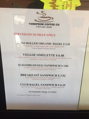 Menu photo 4 Yordprom Coffee Portland, ME Menu photo 4 Yordprom Coffee Portland, ME