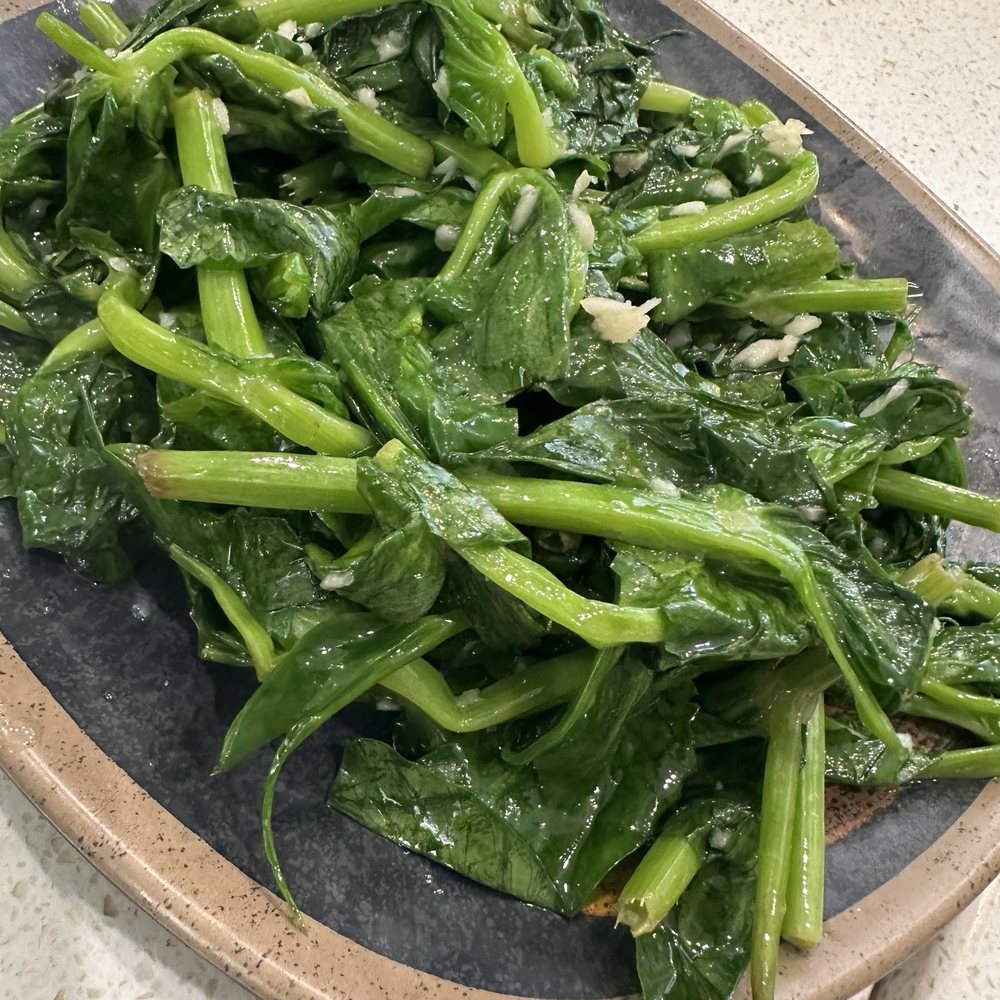 Dumpling & Dough - Sugarpea Leaf with Garlic - Chinese Near Me - San Carlos, California Dumpling & Dough - Sugarpea Leaf with Garlic - Chinese Near Me - San Carlos, California