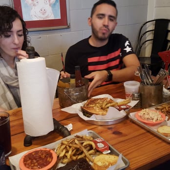 The Pig & Pint - They couldn't even stop eating to take a smile lol - Barbeque Near Me - Jackson, Mississippi The Pig & Pint - They couldn't even stop eating to take a smile lol - Barbeque Near Me - Jackson, Mississippi