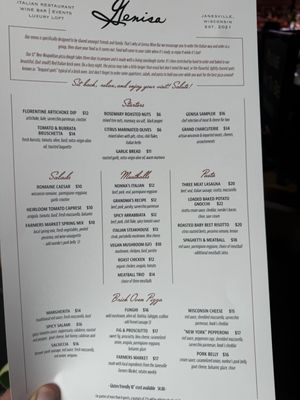 Menu photo 2 Genisa’s Janesville, WI