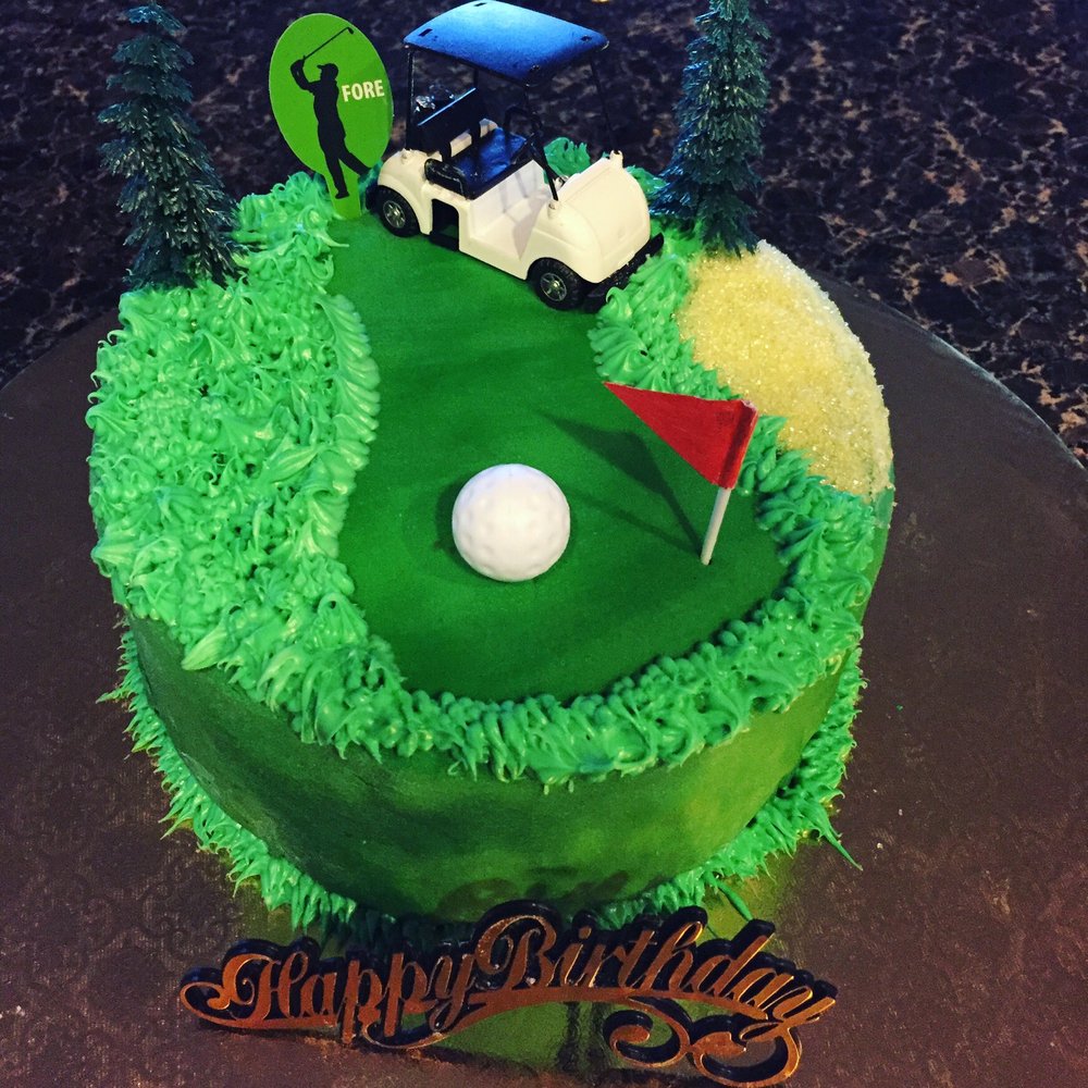 Golf cake - supplies all ABC cakes