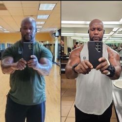 Ageless Men's Health - Significant weight loss transformation exceeding 75 pounds achieved within a one-year timeframe.