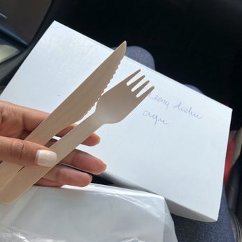Bistro 6050 - I love that they don't use plastic. The fork and knife were kind of wood - Empanadas Near Me - Chicago, Illinois