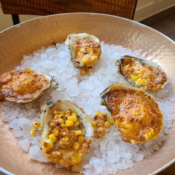 Mogans Oyster House - The baked oysters elote (2nd time this weekend...) - Seafood Near Me - Salisbury, Maryland