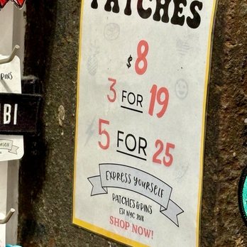 Patches and Pins - Posted with review 09/17/25 - Accessories Near Me - New York, New York Patches and Pins - Posted with review 09/17/25 - Accessories Near Me - New York, New York