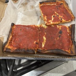 Philomena Santucci's Square Pizza - Burnt pizza