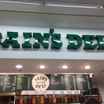 Bain's Deli - a sign above the counter - Delis Near Me - Philadelphia, Pennsylvania Bain's Deli - a sign above the counter - Delis Near Me - Philadelphia, Pennsylvania