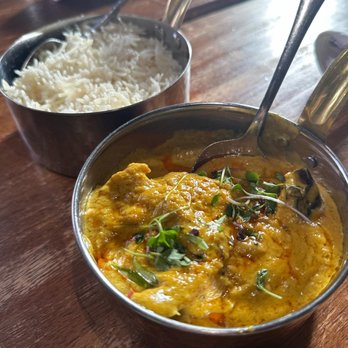Khan Saab Desi Craft Kitchen - Shrimp Masala Curry - Pakistani Near Me - Fullerton, California