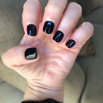 Epic Nails - Gel color: midnight black - Nail Salons Near Me - San Fernando, California