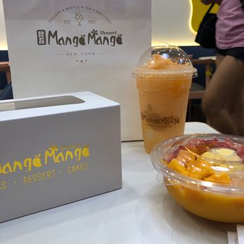 Mango Mango Dessert - Ube crepe, cantaloupe smoothie, and mango strawberry - Desserts Near Me - Aiea, Hawaii