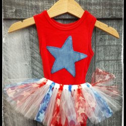 Tsunami Beach - Get ready for the 4th of July with this patriotic onesie and tutu by SSmartRaggs!