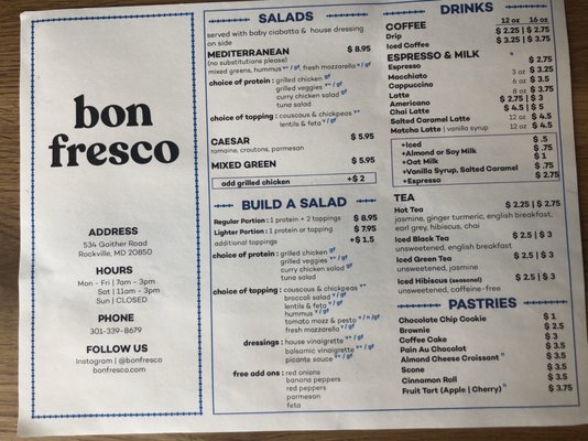 Menu photo 6 Bon Fresco Rockville, MD Menu photo 6 Bon Fresco Rockville, MD