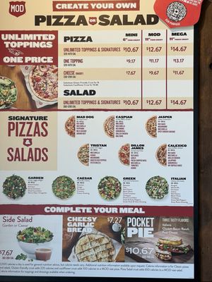 Menu photo 1 MOD Pizza Corona, CA