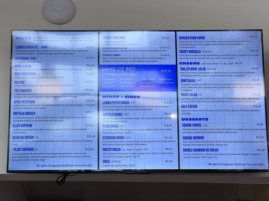 Menu photo 3 Square Pie Guys Palo Alto, CA Menu photo 3 Square Pie Guys Palo Alto, CA