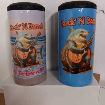 Rock N Barrel Bar & Grill - 4 in 1 bottle cooler. Holds bottle, can, nutrl slim can and comes with lid and straw to hold drink and keeps cold or coffee hot - Sports Bars Near Me - Bradenton, Florida Rock N Barrel Bar & Grill - 4 in 1 bottle cooler. Holds bottle, can, nutrl slim can and comes with lid and straw to hold drink and keeps cold or coffee hot - Sports Bars Near Me - Bradenton, Florida