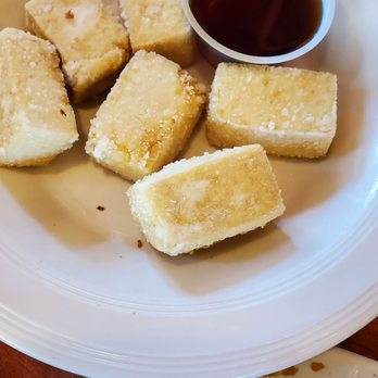 Little Madfish - Agedashi tofu, no Bonito flakes and sauce on the side - Japanese Near Me - Fremont, California