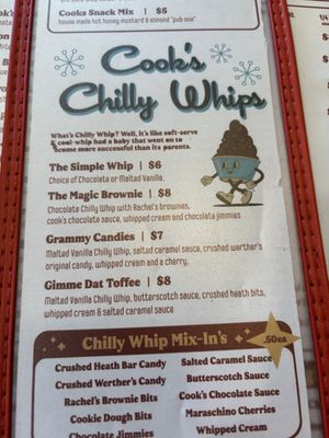 Menu photo 8 Cook's Burger Bar Williamsburg, VA