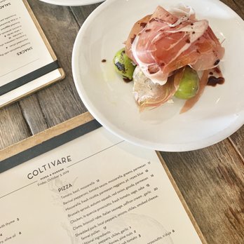 Coltivare - Grilled fig, prosciutto, balsamic, goat cheese (subbed out the blue cheese) - Italian Near Me - Houston, Texas