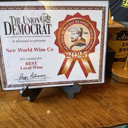 New World Wine - Best local wine winner