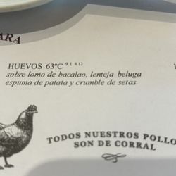 S'Angel - Description of lentil soup with cod fish and egg.
