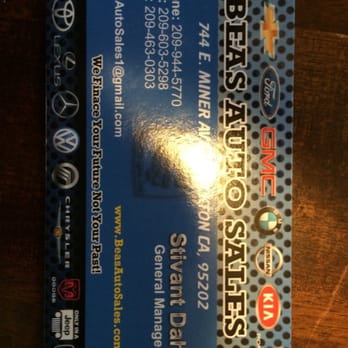 Beas Auto Sales - This is his Business card!!! - Car Dealers Near Me - Stockton, California Beas Auto Sales - This is his Business card!!! - Car Dealers Near Me - Stockton, California