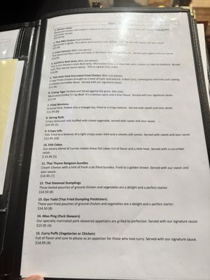 Menu photo 4 Thai Thyme Monrovia, CA