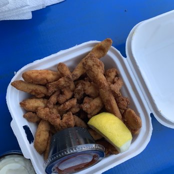 Flo's Luncheonette - Fried clam strips - American Near Me - Blue Point, New York Flo's Luncheonette - Fried clam strips - American Near Me - Blue Point, New York