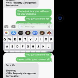 NVPM Property Management Services - And they just sent these texts to my wife . Wow.