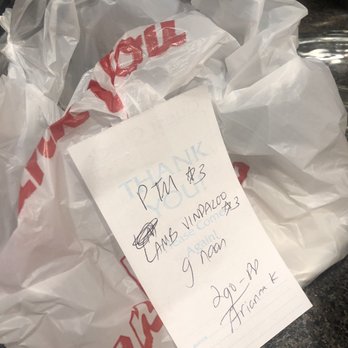 Tasty Indian Bistro - My ticket, taped to the bag. - Indian Near Me - Everett, Washington Tasty Indian Bistro - My ticket, taped to the bag. - Indian Near Me - Everett, Washington