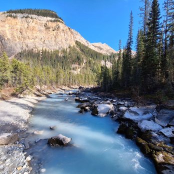 Takakkaw Falls - View from bridge - Hiking Near Me - Field, British Columbia