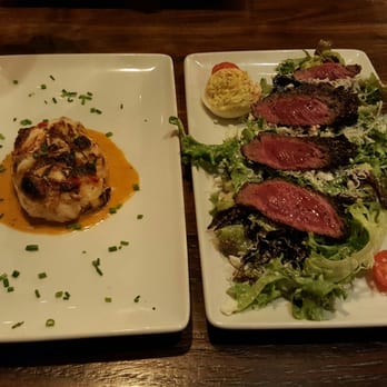 Del Frisco's Grille - Delicious crab cake and prime steak salad! - Steakhouses Near Me - Plano, Texas