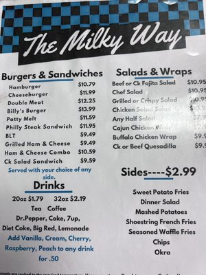 Menu photo 3 The Milky Way Junction, TX Menu photo 3 The Milky Way Junction, TX