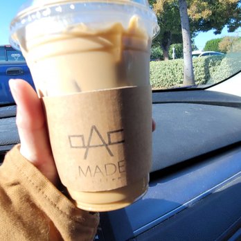 Made Coffee - Iced dirty horchata with oat milk - Coffee & Tea Near Me - Fullerton, California