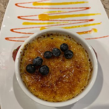 Amaya - Over baked crème brûlée - New American Near Me - Santa Fe, New Mexico