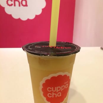 Cuppacha Bubble Tea - Yakult green tea with lychee jelly topping - Bubble Tea Near Me - London, XGL