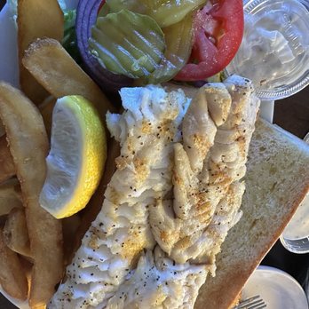 Barbara's Fishtrap - Fish of the Day Sandwich (broiled Cod) - Seafood Near Me - Half Moon Bay, California Barbara's Fishtrap - Fish of the Day Sandwich (broiled Cod) - Seafood Near Me - Half Moon Bay, California