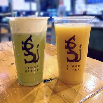 Tiger Bites - Matcha Creama (L), Lemon Honey (R) - Taiwanese Near Me - Bellevue, Washington Tiger Bites - Matcha Creama (L), Lemon Honey (R) - Taiwanese Near Me - Bellevue, Washington
