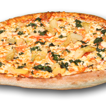 Cousin Vinny's Pizza - Veggie Revival - Artichoke Hearts, Fresh Tomato, Feta Cheese, Spinach & Garlic - Pizza Near Me - Dayton, Ohio Cousin Vinny's Pizza - Veggie Revival - Artichoke Hearts, Fresh Tomato, Feta Cheese, Spinach & Garlic - Pizza Near Me - Dayton, Ohio