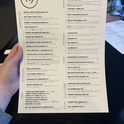 The Nineteenth - Menu 8/12/24
