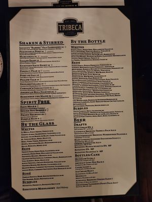 Menu photo 1 Tribeca Gastro Bar & Grille Westfield, MA Menu photo 1 Tribeca Gastro Bar & Grille Westfield, MA
