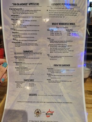 Menu photo 6 Country Roads Axe Pigeon Forge, TN Menu photo 6 Country Roads Axe Pigeon Forge, TN