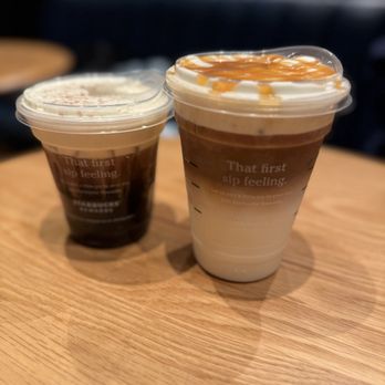 Starbucks - Cold brew Pistachio Cream Cold Brew & Iced Caramel Macchiato - Coffee & Tea Near Me - Chapel Hill, North Carolina Starbucks - Cold brew Pistachio Cream Cold Brew & Iced Caramel Macchiato - Coffee & Tea Near Me - Chapel Hill, North Carolina