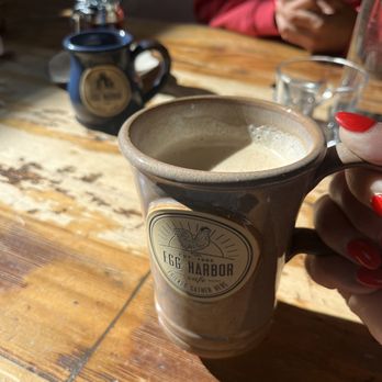 Egg Harbor Cafe - Latte, smoked salmon Benedict - Breakfast & Brunch Near Me - Chicago, Illinois