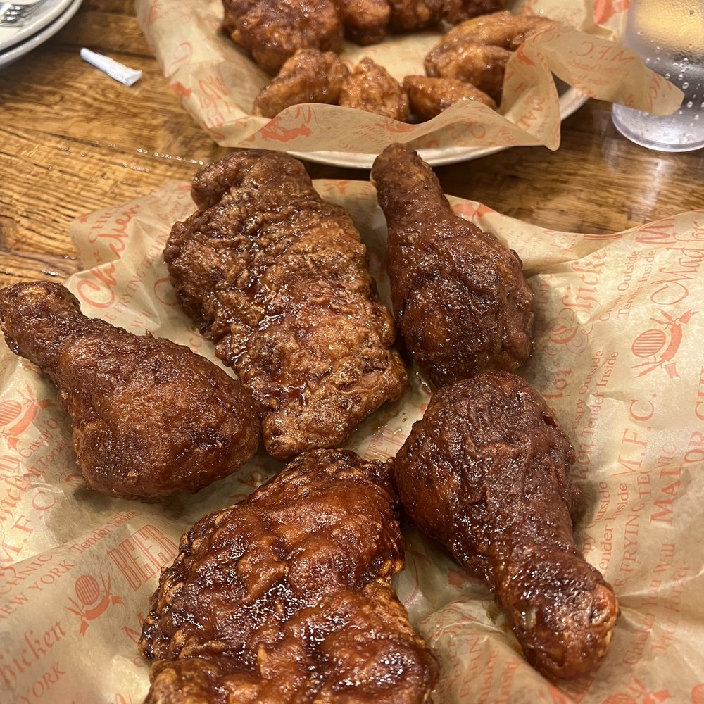 Five piece thighs/drums. And ten piece wings.