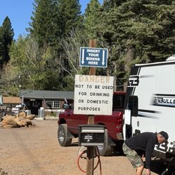 North Shore Campground - This lovely sign is at the RV clean out station.