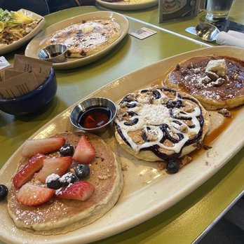 Snooze, an A.M. Eatery - Signature Pancake Flight - Breakfast & Brunch Near Me - Orange, California Snooze, an A.M. Eatery - Signature Pancake Flight - Breakfast & Brunch Near Me - Orange, California