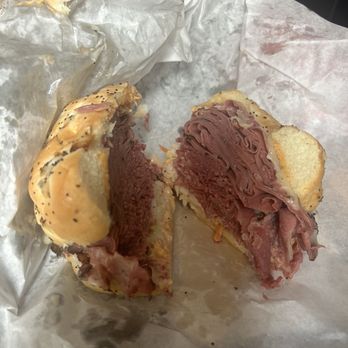 RJ's CORNED BEEF Deli - The "Watts" corned beef, pastrami, Swiss, Cole slaw, 1000 island. Yum - Delis Near Me - Clinton Township, Michigan