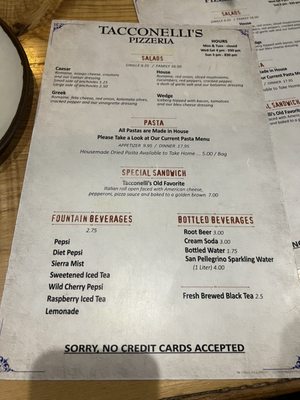 Menu photo 3 Tacconelli’s Pizzeria Haddon Township, NJ